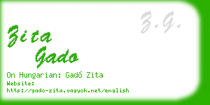 zita gado business card